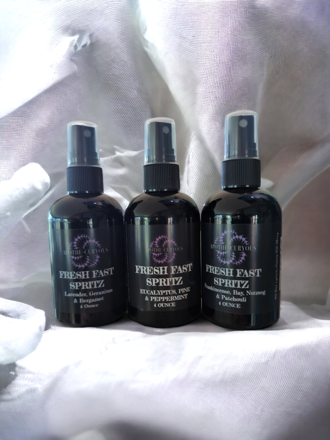 Fresh Fast spritz, 3 scent options, Apothecuryous