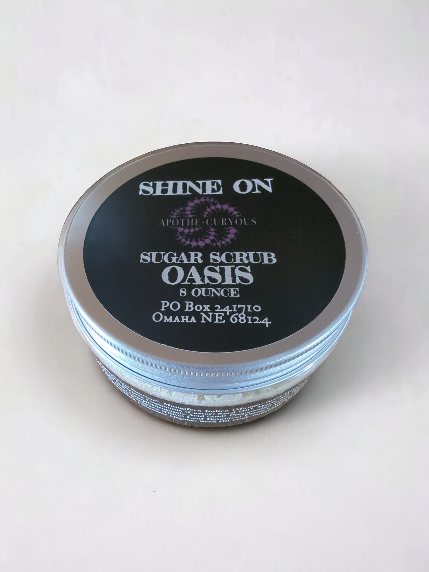 Shine On sugar scrub, Oasis scent, Apothecuryous
