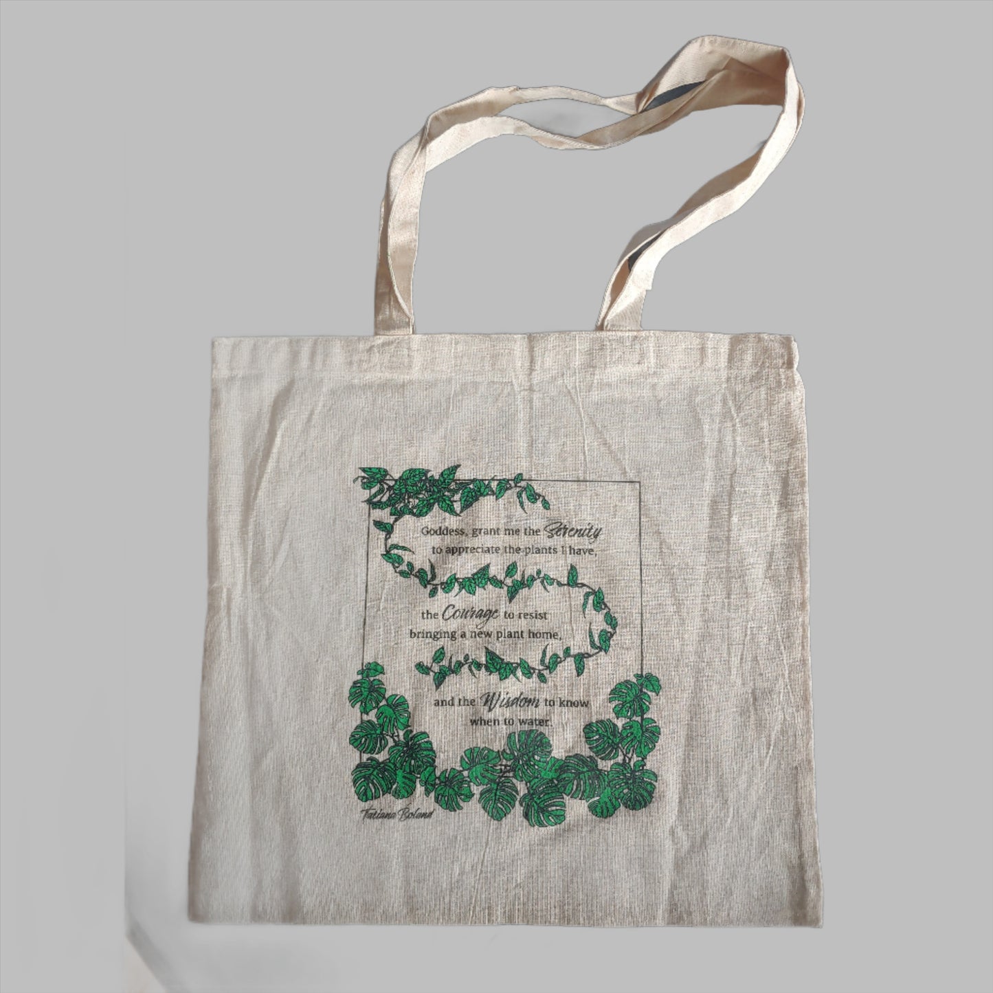 Plant Addict prayer tote bag