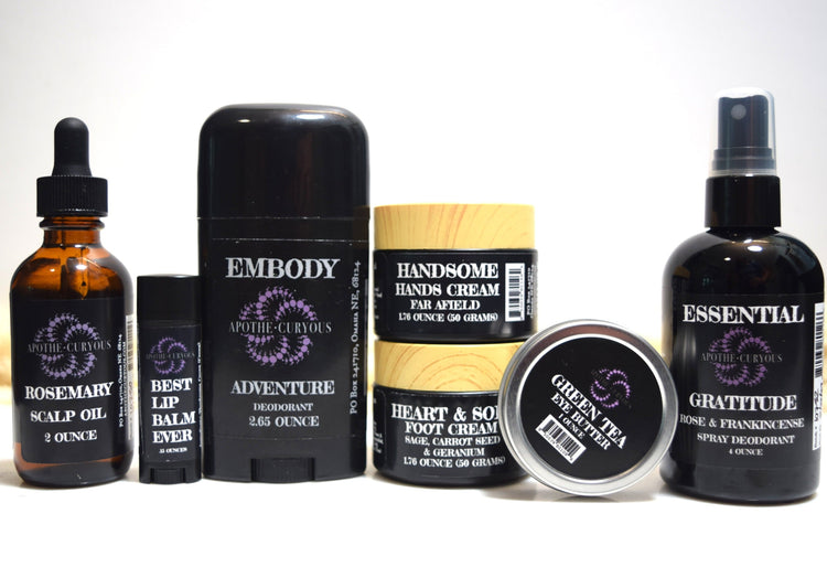 Products for use on specific areas of the body and face, Apothecuryous