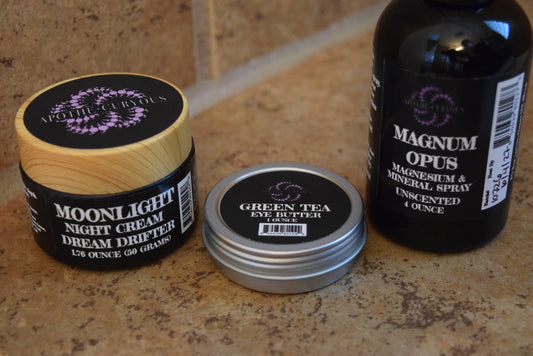 Moonlight Recovery Set – Night Cream, Eye Butter & Magnesium Spray