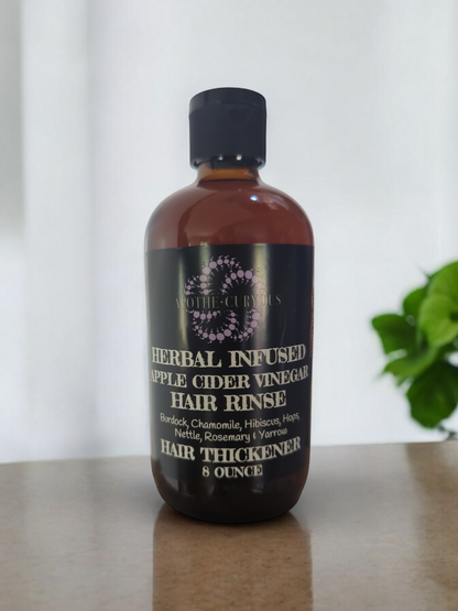 Herbal Infused vinegar Rinse, Apothecuryous, Hair Thickener