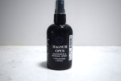 Magnesium and Mineral spray in 4 ounce bottle with fine mist sprayer, Apothecuryous