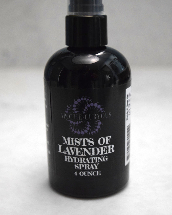 Hydrating Lavender Spray in black 4 ounce bottle, Apothecuryous