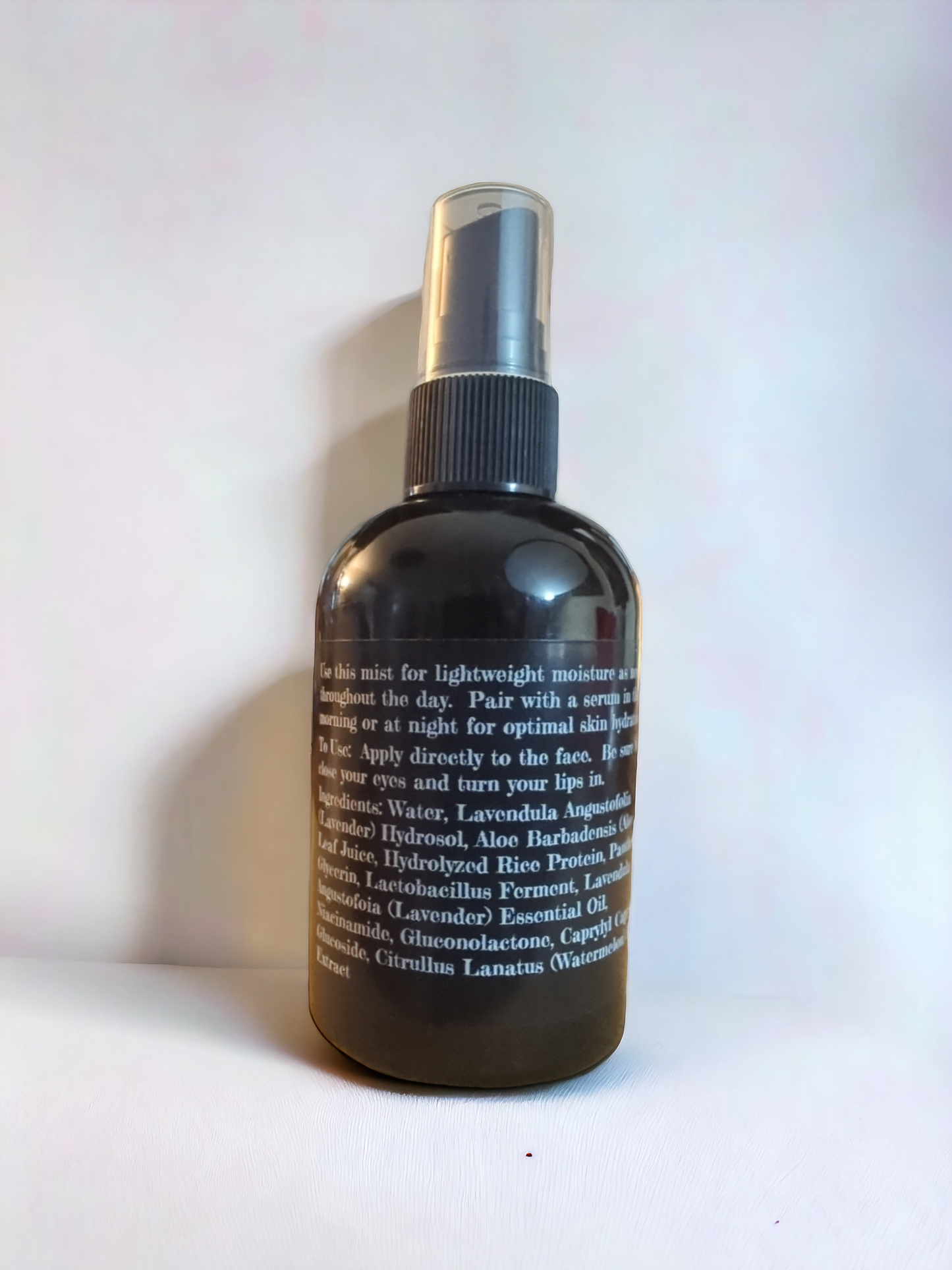 Back label of Mists of Lavender, Apothecuryous