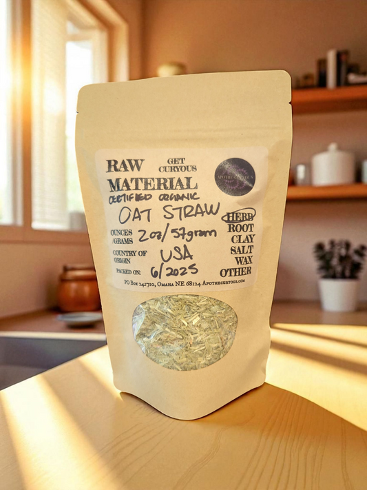 Bagged organic Oat Straw herb, Apothecuryous