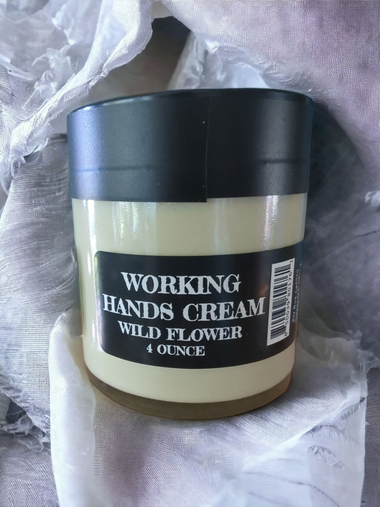 Working Hands cream, Wildflower, 4 ounce glass, Apothecuryous