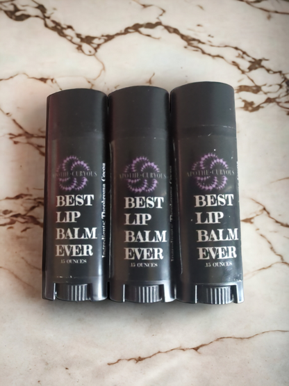 Best Lip Balm Ever on counter, Apothecuryous