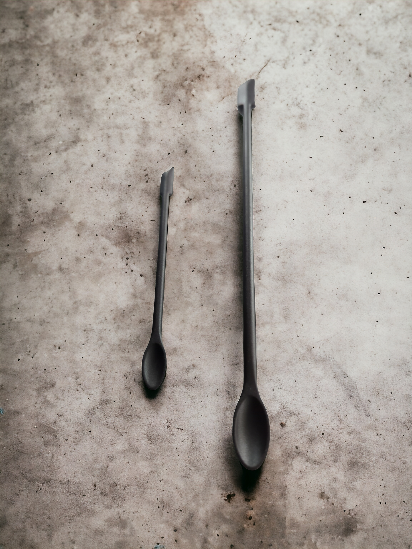 Mini spatula, 2 sizes, with spoon end
