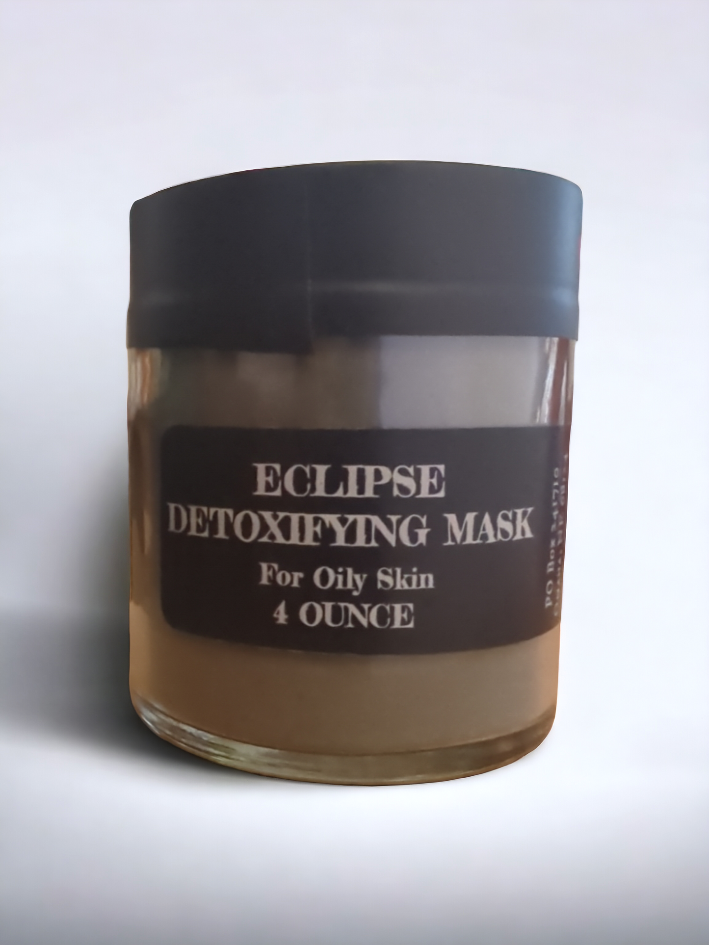 Eclipse powder mask, 4 ounce glass, with Activated Charcoal, Apothecuryous
