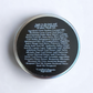 Quenched hair mask back label, 1.75 ounce aluminum tin, Apothecuryous