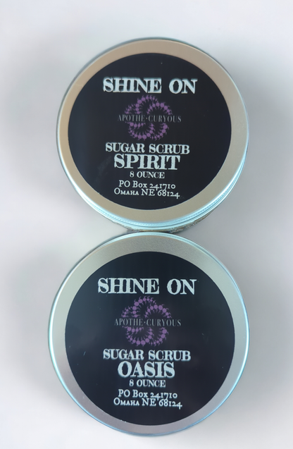 Shine On sugar scrub, 2 scent options, Apothecuryuous