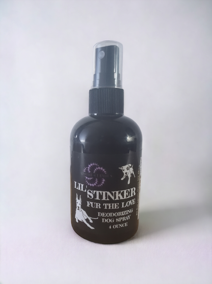 Lil' Stinker deodorizing dog spray, Fur the Love, Apothecuryous