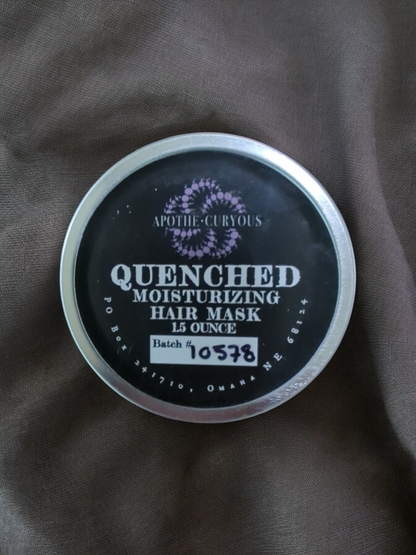 Quenched moisturizing hair mask, aluminum tin, Apothecuryous