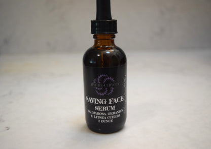 Saving Face Serum: organic oils and botanical extracts for all skin types