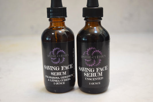 Saving Face Serum: organic oils and botanical extracts for all skin types