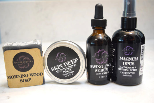 Skin care product collection for men, Apothecuryuous