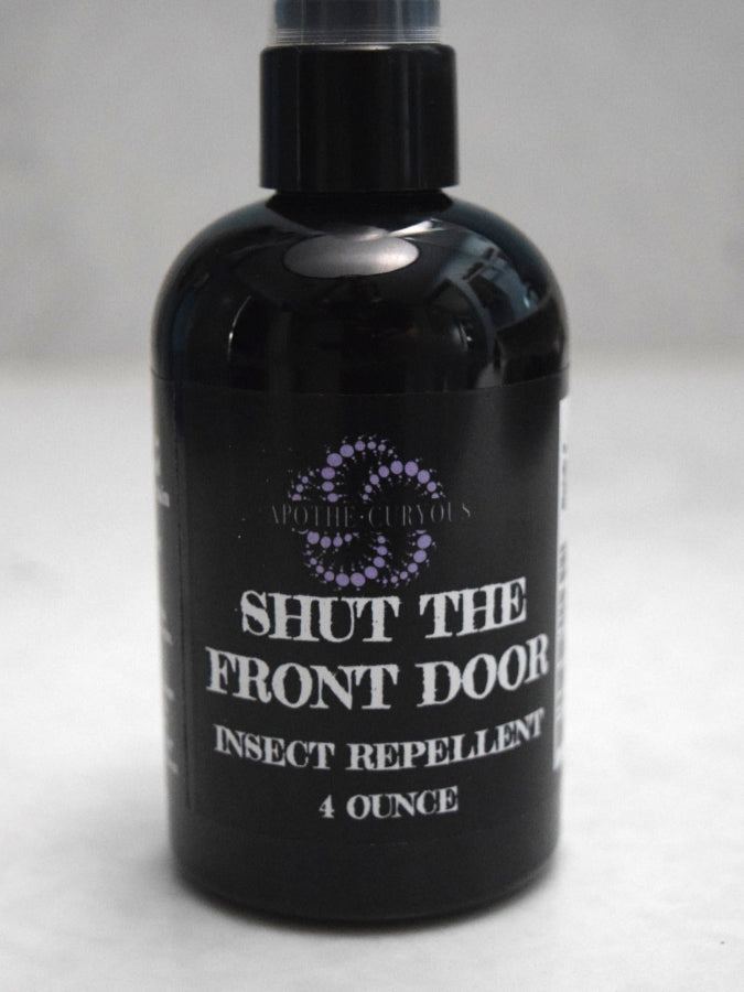 Essential oil based insect repellent in 4 ounce black plastic bottle, Apothecuryous