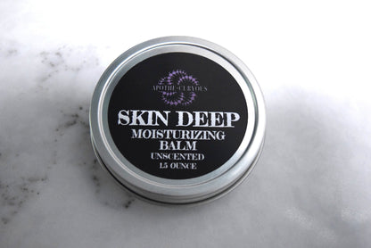 Unscented vegan balm in aluminum tin, Apothecuryous