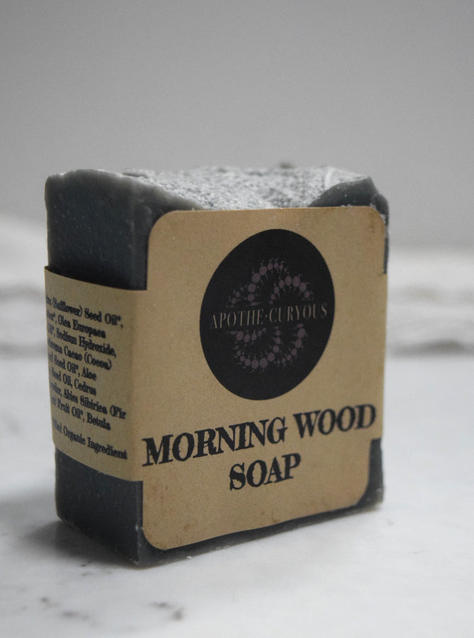 Single bar of cold process soap in cigar band wrapper, Apothecuryous