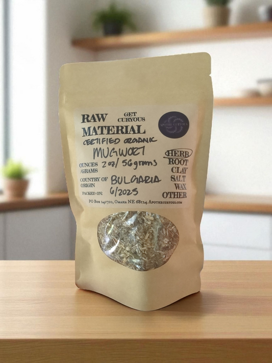 Mugwort, dried organic medicinal herb